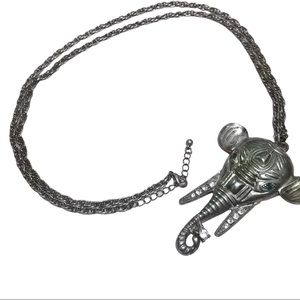 Chain Necklace with Elephant Pendant